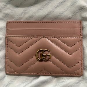 Authentic pink Gucci Card Holder